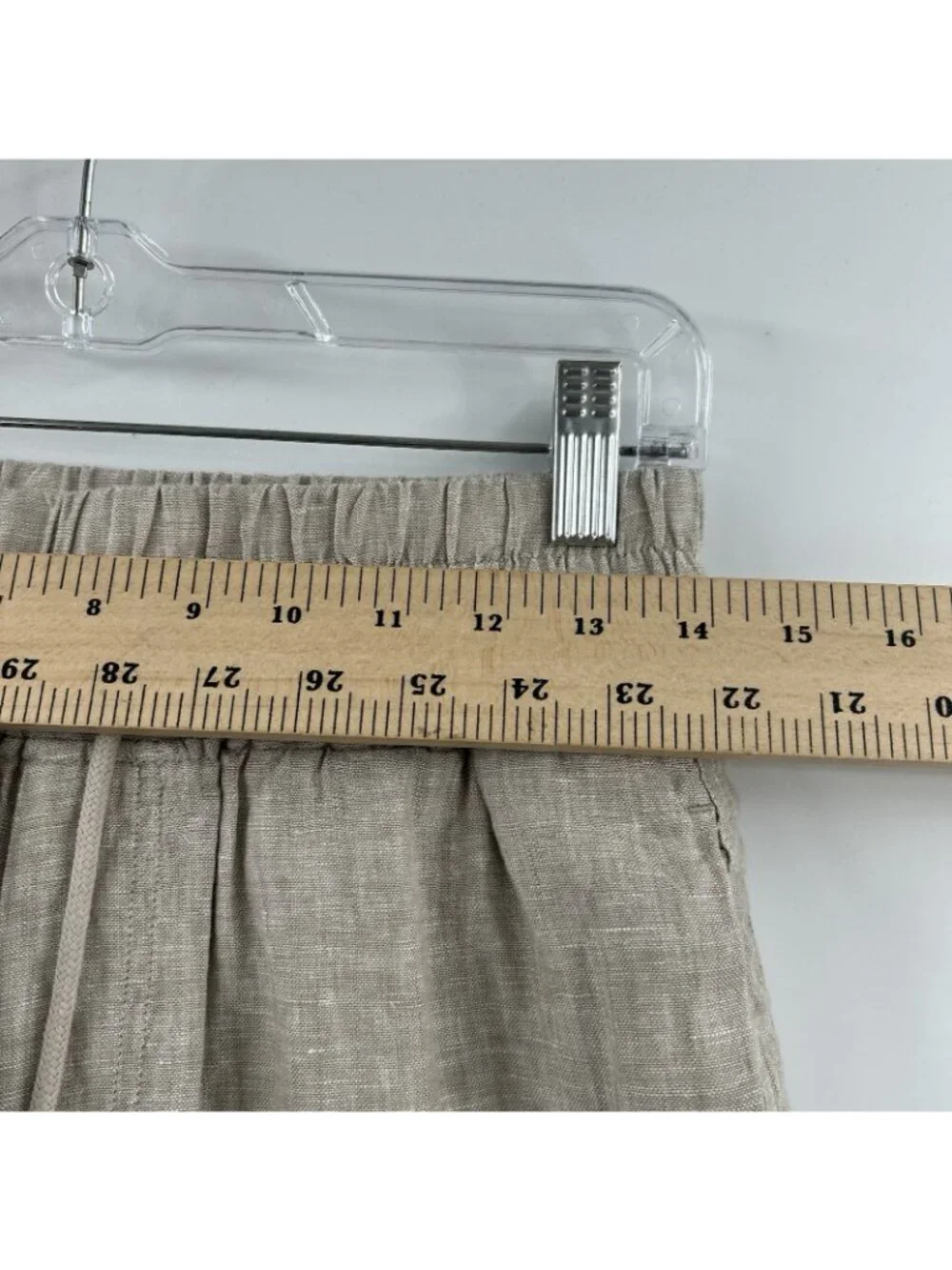 Quince 100% European Linen Wide Leg Cropped Pants Flax Womens Small Coastal NWT